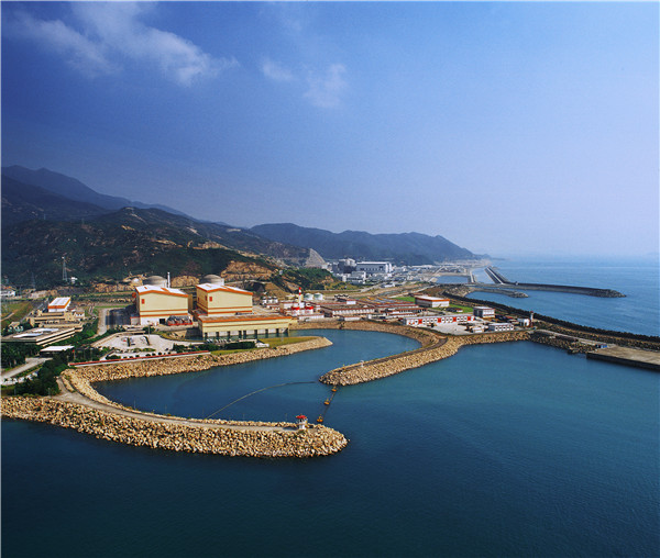 Aerial photo of Daya Bay and Ling Ao Nuclear Power Plants